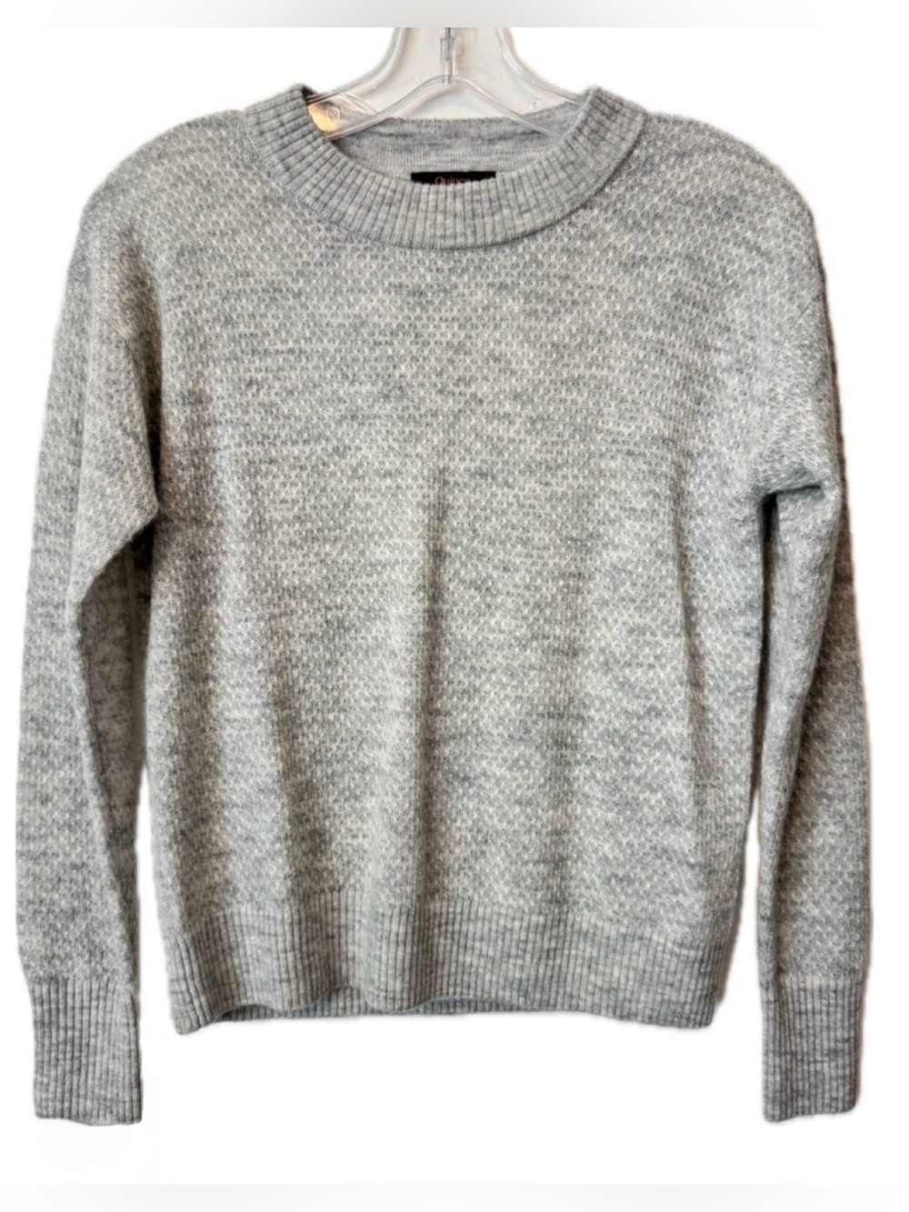 Quince Alpaca Wool Blend Sweater Gray Crewneck Soft Knit Pullover XS